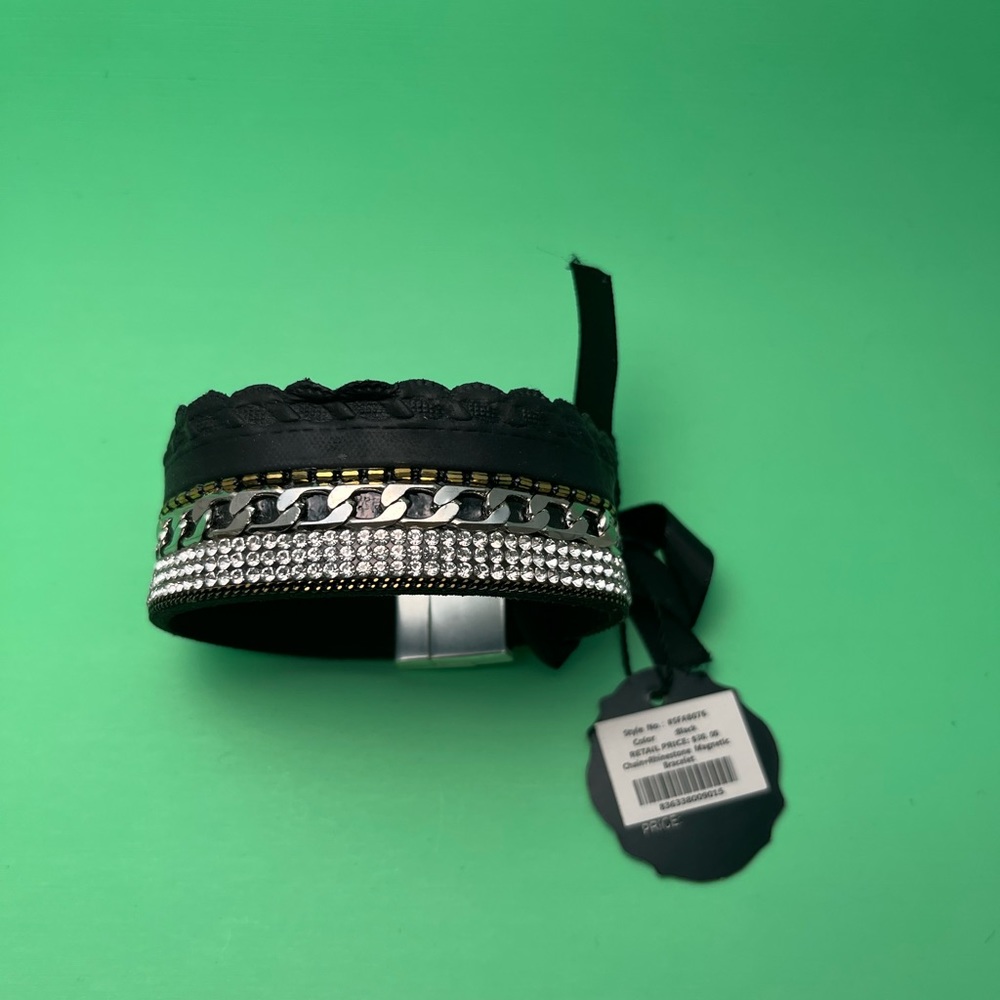 Sergio Feretti Chain Rhinestone Bracelet